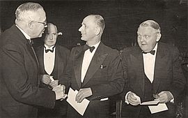 Ludwig Erhard, Bundeskanzler 1963-1966 und hier 1952 Bundesminister für Wirtschaft
