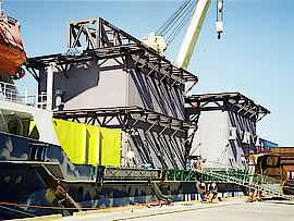 Projekt Luftzerlegungsanlage für Cantarell im Golf von Mexico.